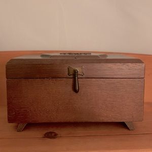 Antique Wooden Jewelry Box